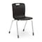 Virco Analogy Series 18" Classroom Chair, 5th Grade - Adult with Nylon Glides - Black Seat AN18 - alternate 1
